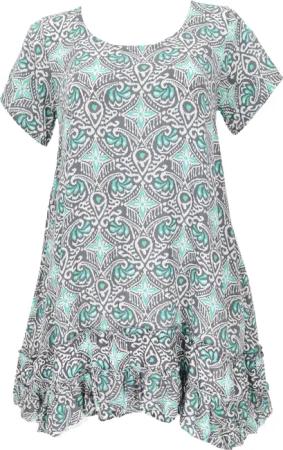 Guru-Shop Midikleid Boho Strandkleid, Minikleid -