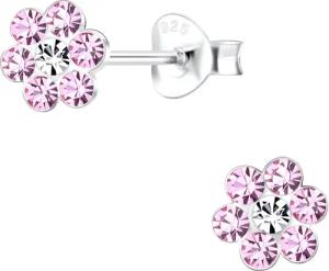 ALEXANDER YORK Paar Ohrstecker BLUME Kristall