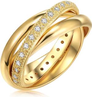 Lulu & Jane Fingerring gelbgold, mit