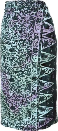Guru-Shop Minirock 3/4 Wickelrock, Bali Sarong