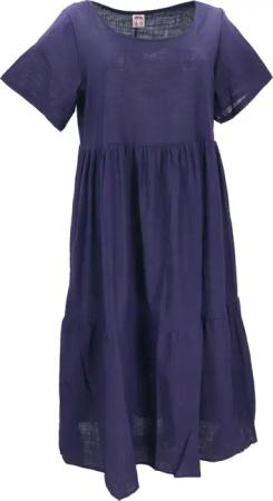 Guru-Shop Midikleid Boho Baumwoll Maxikleid, luftiges