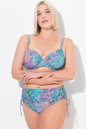 Ulla Popken Bustier-Bikini Bikini Schlange Bügel-Cups