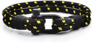 UNIQAL.de Lederarmband Maritime Armband aus Segeltau