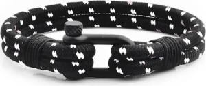 UNIQAL.de Lederarmband Maritime Armband aus Segeltau