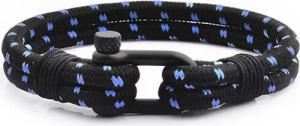 UNIQAL.de Lederarmband Maritime Armband aus Segeltau