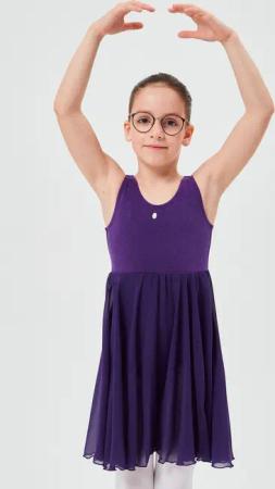 tanzmuster Chiffonkleid Ballettkleid Helena mit Glitzerstein