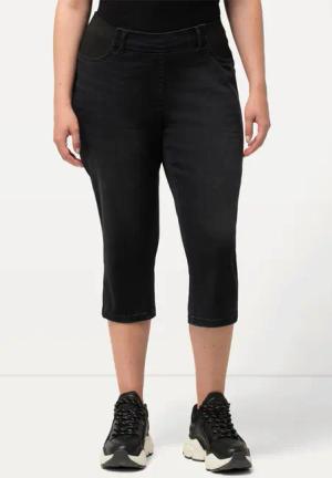 Ulla Popken 5-Pocket-Jeans Capri-Jeans Sienna schmales