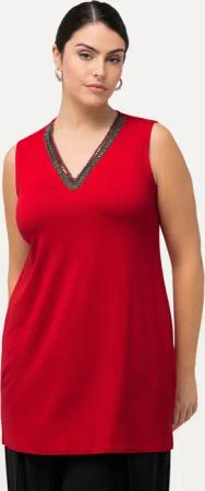 Ulla Popken Longtop Top Perlen A-Linie