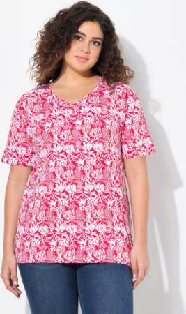 Ulla Popken T-Shirt T-Shirt floraler Druck