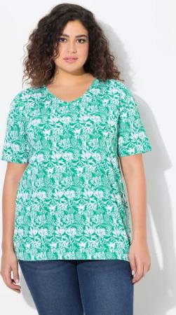 Ulla Popken T-Shirt T-Shirt floraler Druck
