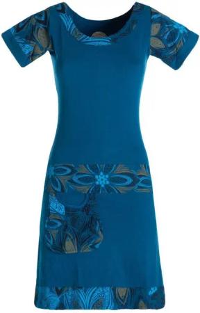 Vishes Sommerkleid Damen Sommerkleid Kurzarm Mini-Kleid