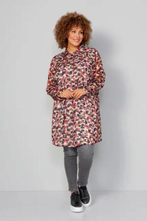MIAMODA Longbluse Longbluse Alloverdruck Chiffon mit