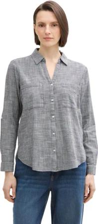 TOM TAILOR Blusenshirt Langarm BLOUSE WITH