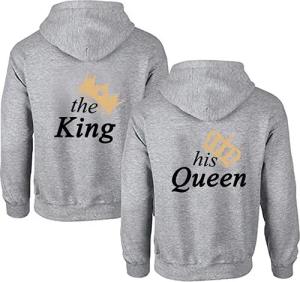 Couples Shop Kapuzenpullover The King &