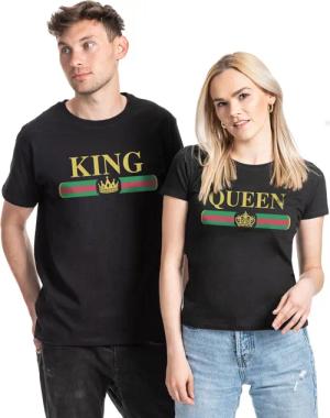 Couples Shop Print-Shirt King & Queen
