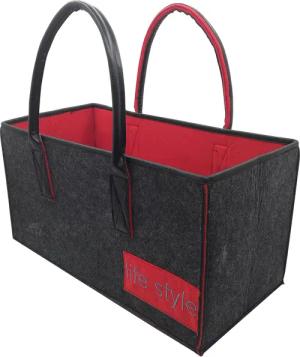 RAIKOU Einkaufsshopper Filztasche Kaminholztasche für Einkaufs