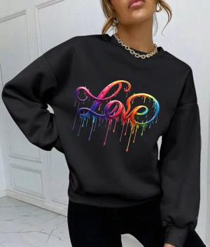 RMK Rundhalspullover Damen Pulli Pullover Hoodie