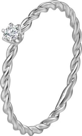 Dear Me Verlobungsring mit Diamant Weißgold