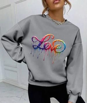 RMK Rundhalspullover Damen Pulli Pullover Hoodie