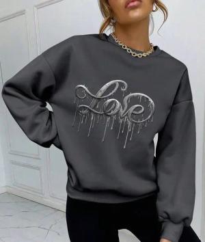RMK Rundhalspullover Damen Pulli Pullover Hoodie
