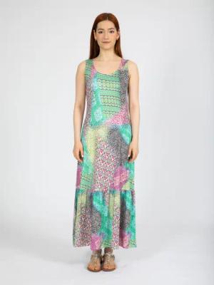 VICCI Germany A-Linien-Kleid (1-tlg) mit abstraktem