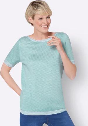 Sieh an! Strickpullover Kurzarmpullover