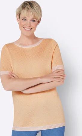 Sieh an! Strickpullover Kurzarmpullover