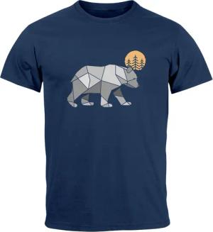Neverless Print-Shirt Herren T-Shirt Polygon Bär