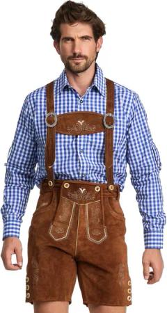 Steigenhöfer Manufaktur Trachtenlederhose "ANTON" kurze Trachtenhosen