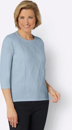 Sieh an! Strickpullover Kurzarmpullover