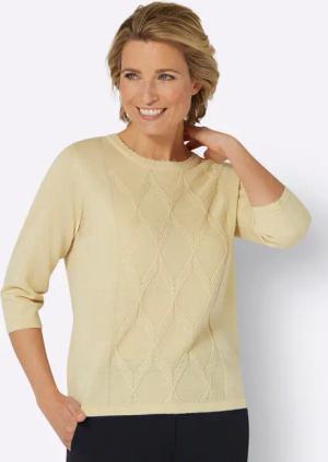 Sieh an! Strickpullover Kurzarmpullover