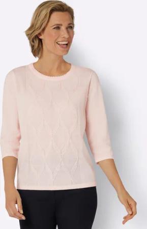 Sieh an! Strickpullover Kurzarmpullover