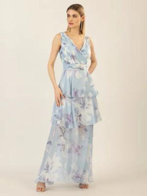 Apart Abendkleid mit allover Blumenprint