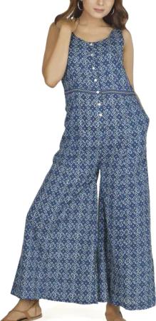 Guru-Shop Relaxhose Sommerliche Latzhose, Ethno Style