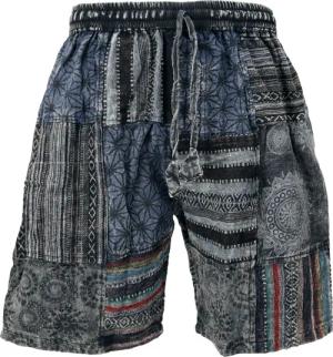 Guru-Shop Relaxhose Ethno Yogashorts, Patchwork Shorts