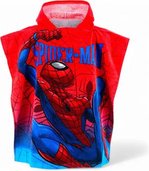 Spiderman Badeponcho Marvel, Baumwolle, mit Kapuze,