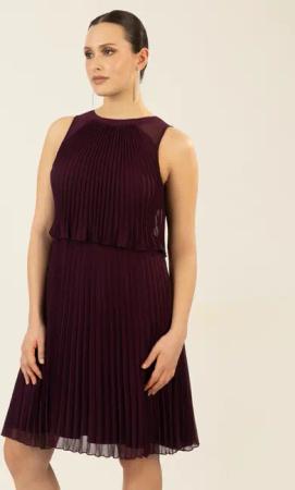 Apart Cocktailkleid mit rundem Ausschnitt und