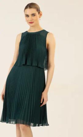 Apart Cocktailkleid mit rundem Ausschnitt und