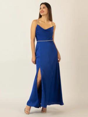 Apart Abendkleid aus mattschimmerndem Satin