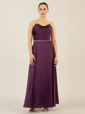 Apart Abendkleid aus mattschimmerndem Satin