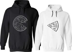 Couples Shop Kapuzenpullover Pizza Partner Look