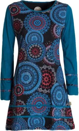 Vishes Jerseykleid Langarm Longshirt-Kleid Sweatkleid Shirt-Kleid