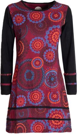 Vishes Jerseykleid Langarm Longshirt-Kleid Sweatkleid Shirt-Kleid