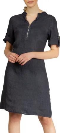 Caspar Sommerkleid SKL037 knielanges Damen Leinenkleid
