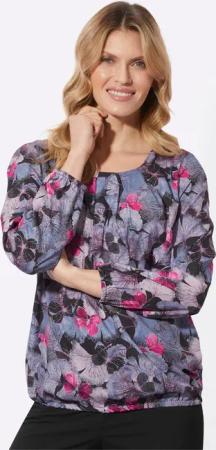 Sieh an! Klassische Bluse Druckbluse