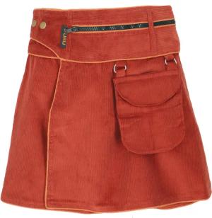 Guru-Shop Minirock Wickelrock, Cord Minirock -
