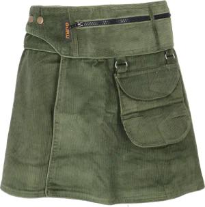 Guru-Shop Minirock Wickelrock, Cord Minirock -