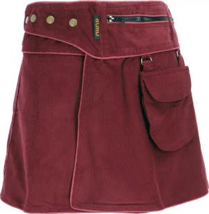 Guru-Shop Minirock Wickelrock, Cord Minirock -