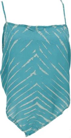 Guru-Shop T-Shirt Rückenfreies Sommertop, Batiktop, Batik..