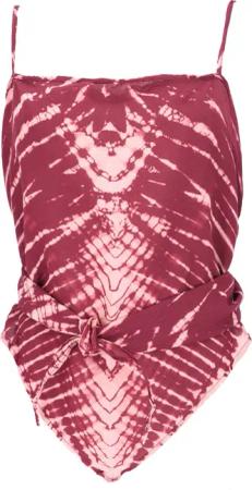 Guru-Shop T-Shirt Rückenfreies Sommertop, Batiktop, Batik..